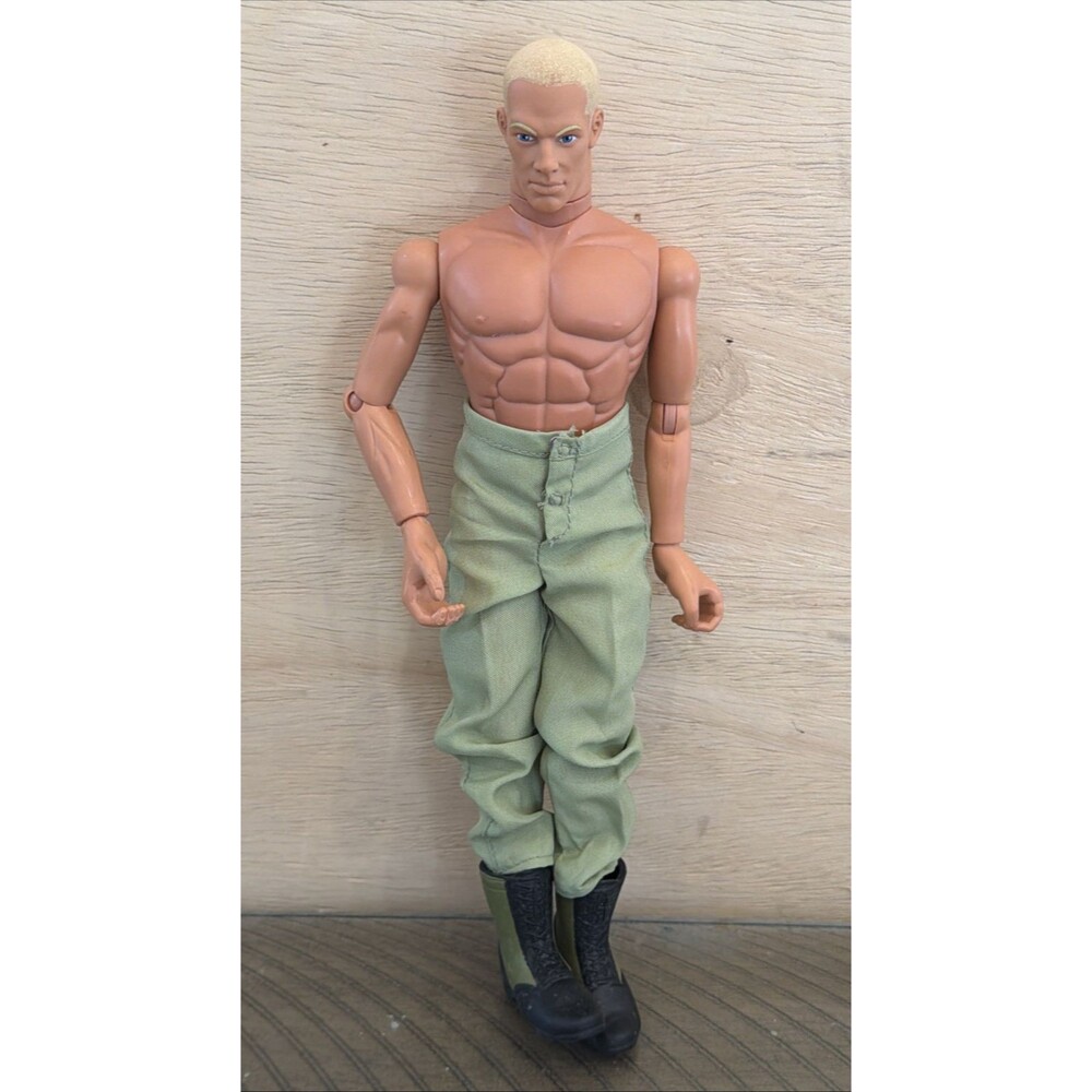 Vtg GI Joe Action Figure 1996 Blonde Scar Army Hasbro Pawtucket 1990s